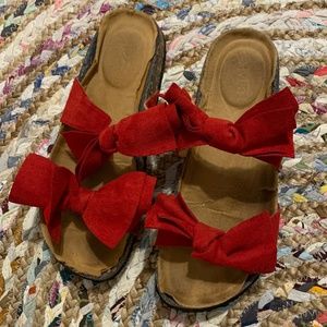 Red Bow tie Sandals